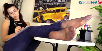 Nylon soles trailer with talented princess from Nylon Feet Love