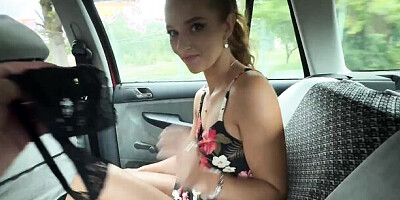 VIP4K. Pretty village girl was carrying some plums to her grandma and showed pussy to a stranger