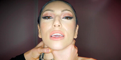 Rough fuck for slim brunette Judy Jolie and cum in mouth