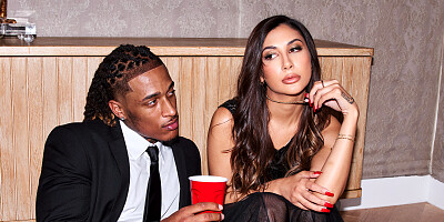 Attractive brunette is ready for a thick black schlong