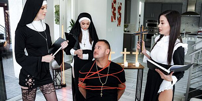 Young (18+) movie with cheerful Natalie Brooks and Selena Love from BFFs