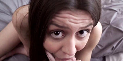 Amateur horny teen Catalina Ossa uses Stepbro's Dick to show off her appetite for Dick