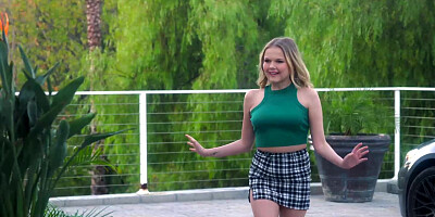 Nympho teen Coco Lovelock seducing her pervy stepdad