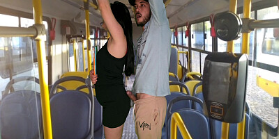 Student 18+ Gets Fucked On The Bus!