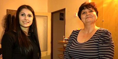 Old young (18+) video with amatory SandraG and Brigita from OmaHotel