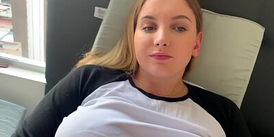 Caught my Big Tit Sister masturbating while watching porn