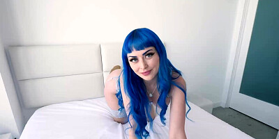 Jewelz Blu is about to take on two massive dicks