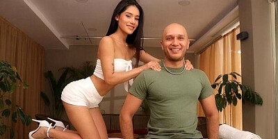 Straight hair smut with fascinating Carolina Guerrero from Sexmex