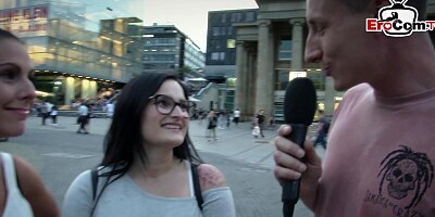 German stretet casting in stuttgart for reale one night stand with chubby teen