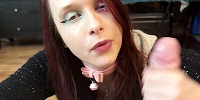 Step Dad Gets Out of Shower BJ Deepthroat Gagging Cum in Mouth