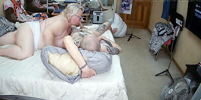I fuck my neighbor in her mouth and cum deep down her throat