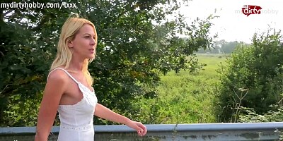 MyDirtyHobby - Hot German MILF picked up and creampied POV