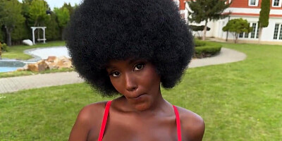Big boobs black girl takes white dick like crazy
