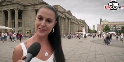 German EroCom Date Street Casting with girl next door slut for real porn