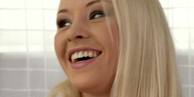 Russian petite blonde Lola Taylor gets a hard assfuck