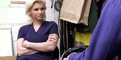 Blonde Nurse Gets Caught Shoplifting Medical Supplies - Shoplyfter (Charli Phoenix, Mike Mancini)