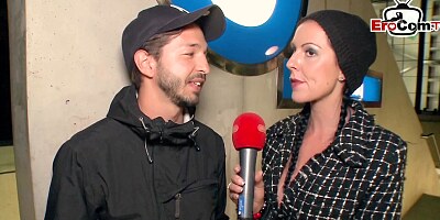 German real street casting - girl ask guys for sex in public