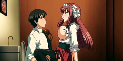 Skillful fancy woman at hentai sex