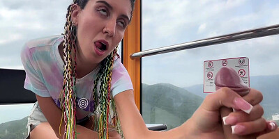 Public Dick Flashing On The Ferris Wheel - Stranger Girl Help Me Cum In Her Mouth 10 Min With Katty West