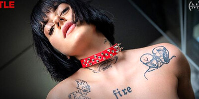 Sarah Heizel's secretary stockings video by TLE