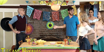 Stepsister threesome with all kinds of crazy banging