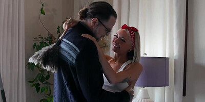 Maid fuck with a horny MILF and a kinkier blonde teen