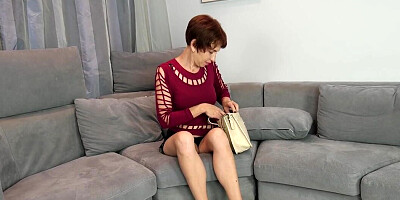 Mature lady is going to step out with a much younger dick