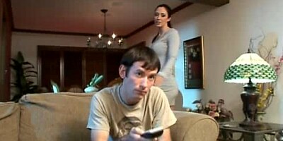 A stepmom who cares like a mom. cum into her mouth