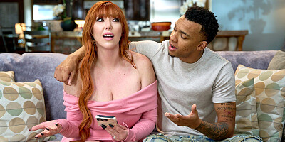 Dramatic stepmom fucks her black stepson