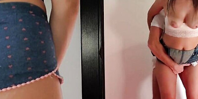 Masturbate While My Roommate Screw My Step-Sister 60Fps