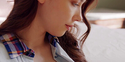 Solo beauty Mila Azul decides to get herself right off