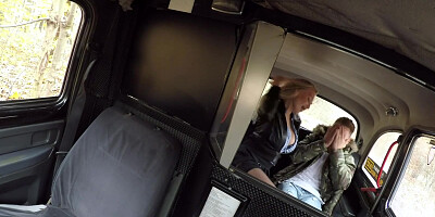 Horny Russian mom Kayla Green gets fucked in the backseat of a taxi