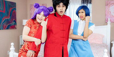 Penelope and Evie's doggystyle xxx