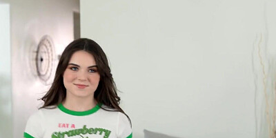 Brunette beauty Megan Marx is eager to let her stepbro fuck her