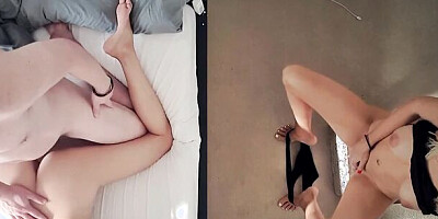 Naughty Stepdaughter Ep. 13 - Watching My Stepdad Fuck My Best Friend!