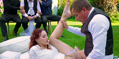 Horny Charlie Red is going to fuck in front of her groom