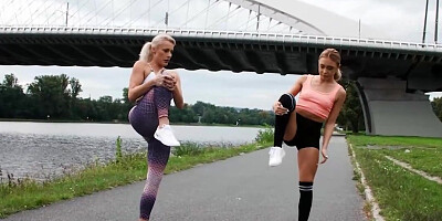 Brittany Bardot is happy to bang in a public threesome