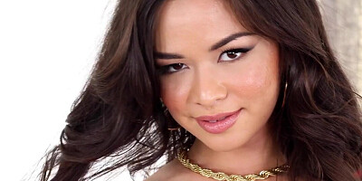 Assfuck domination for a gorgeous brunette beauty