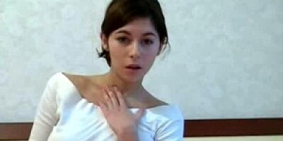 Super hot Spanish brunette shows off her body
