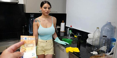 My Dirty Maid featuring Lulita Star's straight hair scene