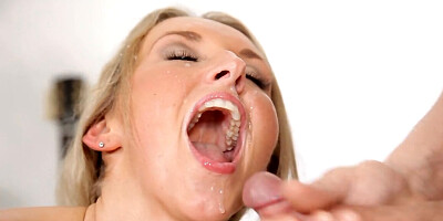 Jenny Simons has two horny men ganging up on her tight holes