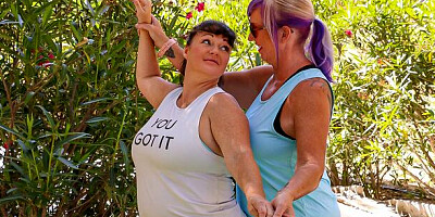 Melody Charm and Devon Breeze's pussy licking video by OldNanny