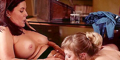 Erotic Kissing And Pussy Eating In The Office By Blonde And Lesbian With Ivy Wolfe And Michael S