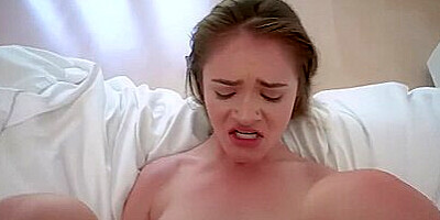 Busty Stepsis Lets Her Stepbrother Cum All Over