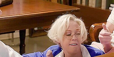 Shook Milf Gets Dp Fucked In Library