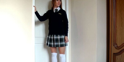 Captivating side piece's college girl action