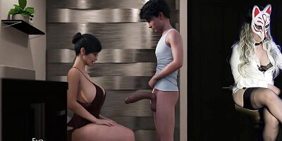 Golden Boy - Stepmom Deepthroating in the toilet