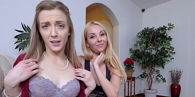 Slutty Aaliyah Love and Karla Kush share a huge rod