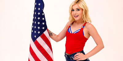 Blondie shows what she can do for her country, not vice versa