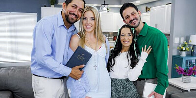 Enticing Freya Von Doom and Lola Cheeks at medium size tits xxx